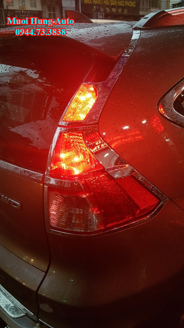 Lắp viền đèn trước sau cho xe Honda CRV 2017