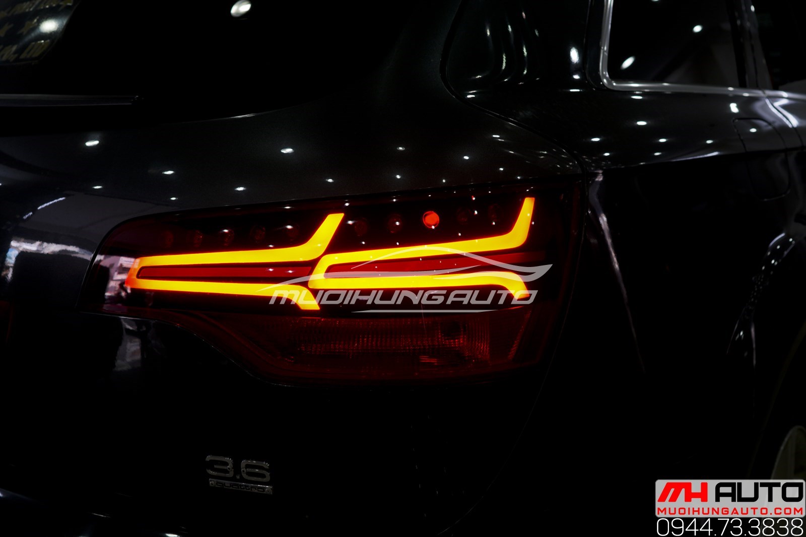 Độ led mí pha và led hậu Audi Q7 uy tín chuyên nghiệp TPHCM