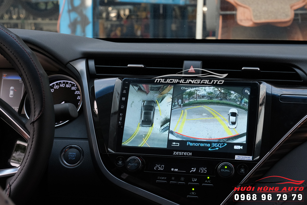 gắn camera 360 độ xe Toyota Camry 2019 hiệu Panorama
