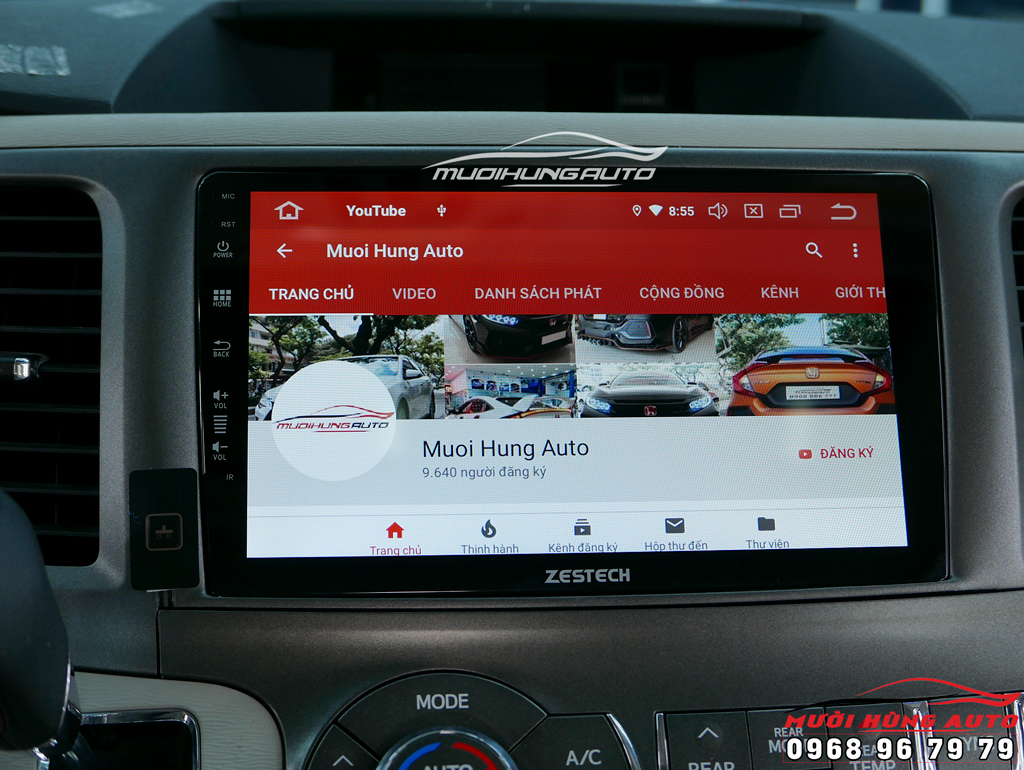 màn hình dvd Android 10 inch xe Toyota Sienna Zestech Z800